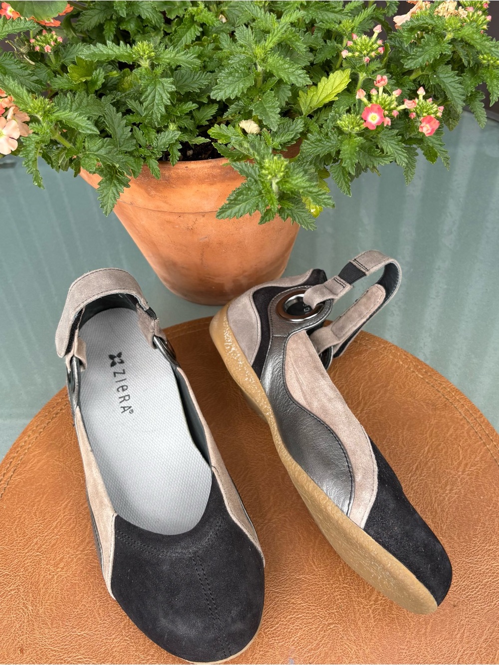 Ziera Comfort Shoes in Tri-color Mixed Media